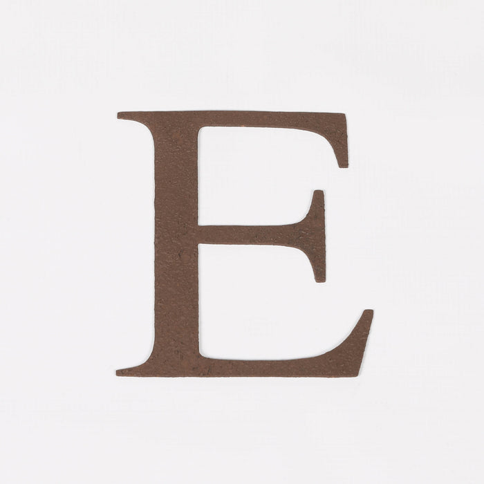 6 Rustic Iron Letter - E