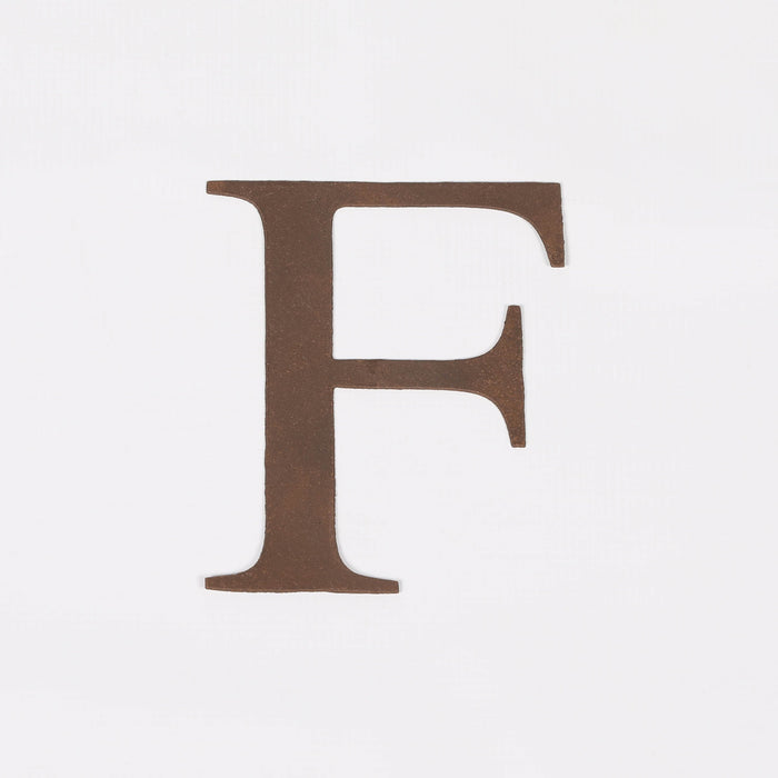 6 Rustic Iron Letter - F