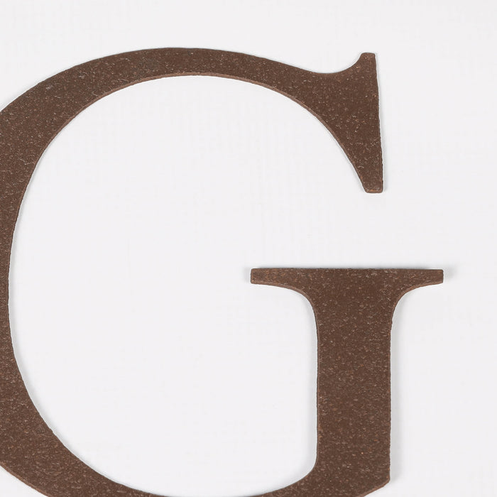 6 Rustic Iron Letter - G