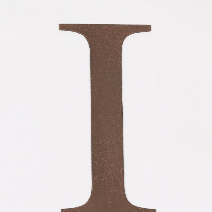 6 Rustic Iron Letter - I