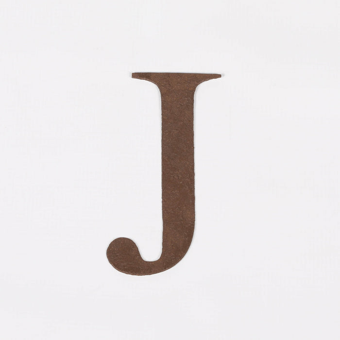 6 Rustic Iron Letter - J