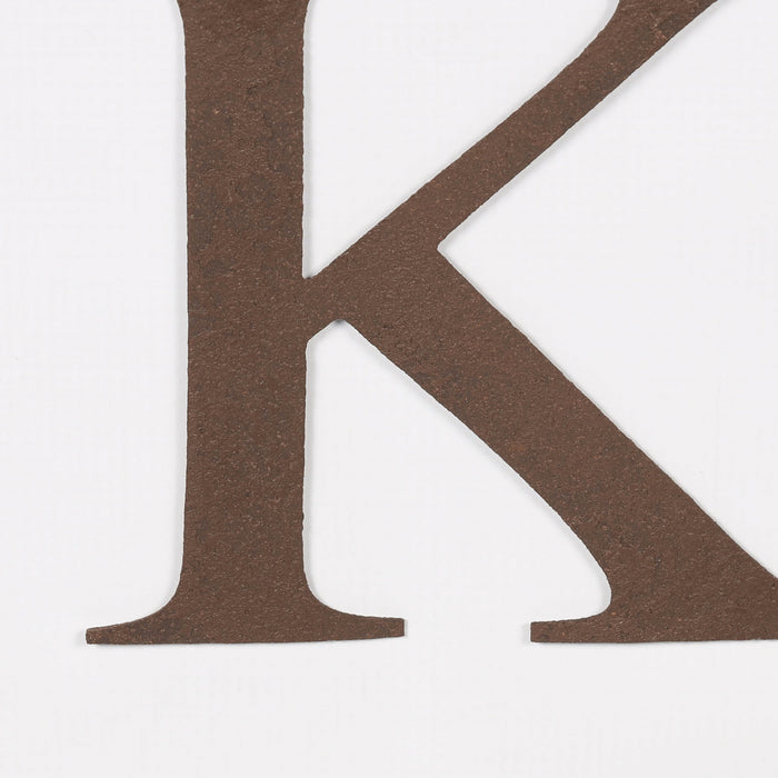 6 Rustic Iron Letter - K