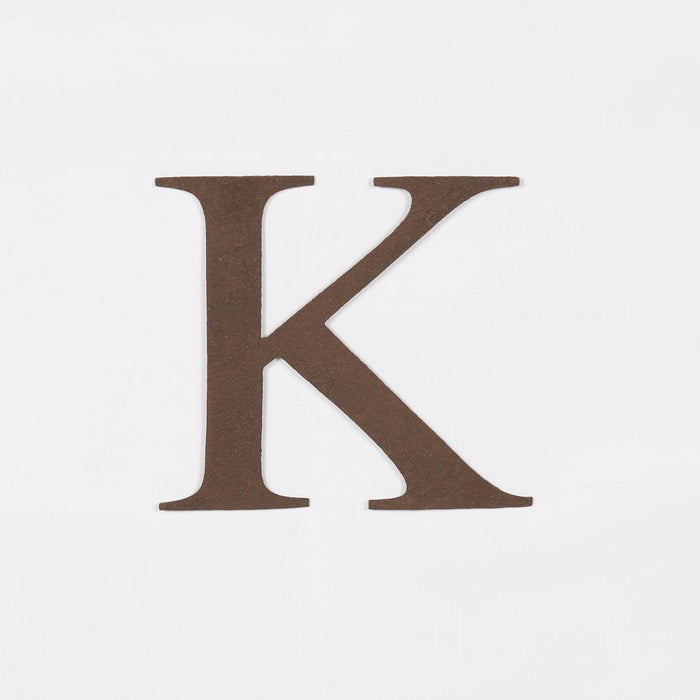 6 Rustic Iron Letter - K