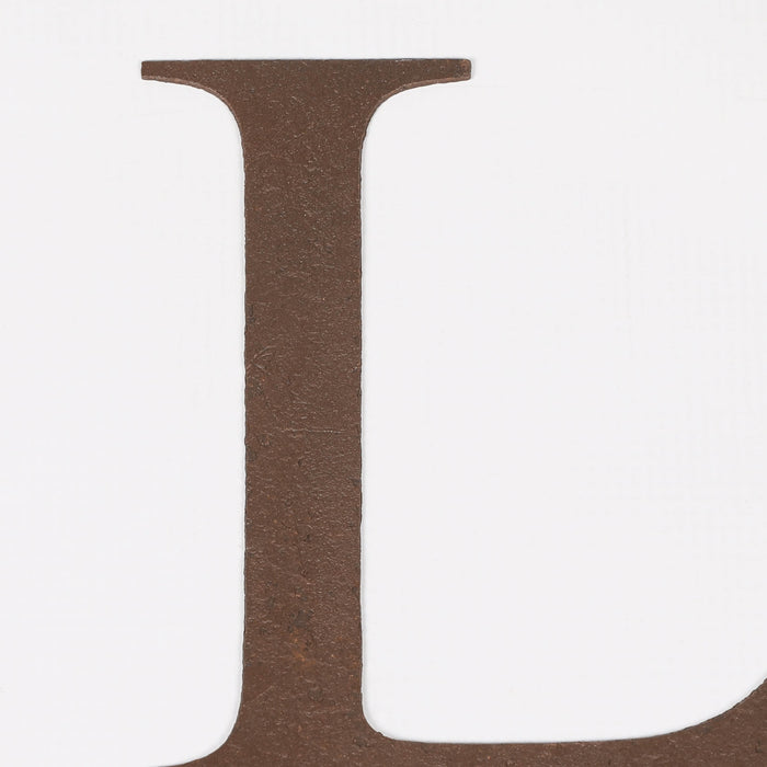 6 Rustic Iron Letter - L
