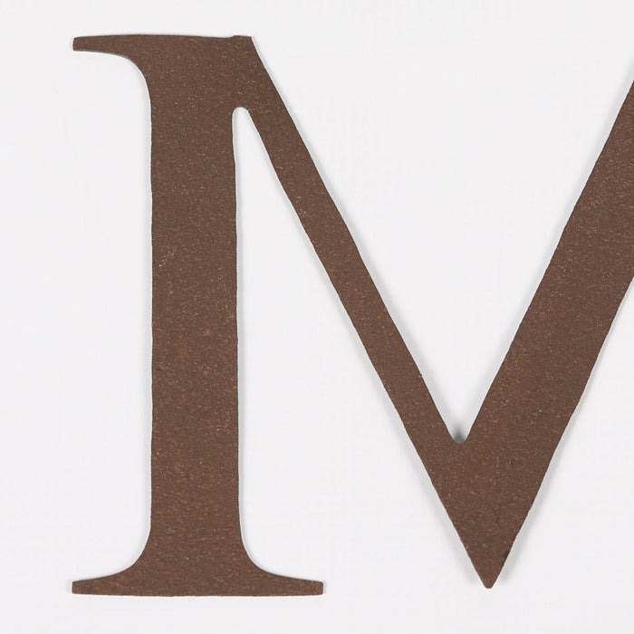 6 Rustic Iron Letter - M
