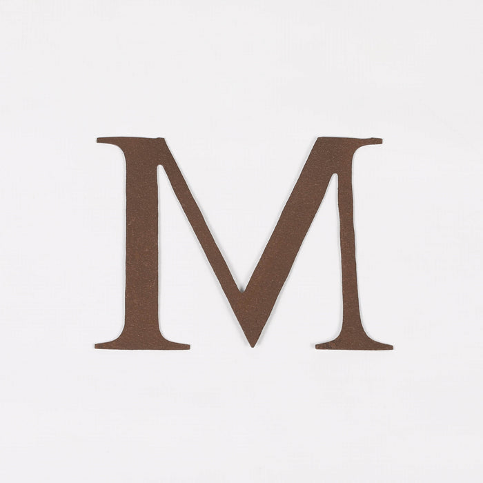 6 Rustic Iron Letter - M