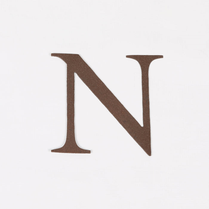 6 Rustic Iron Letter - N