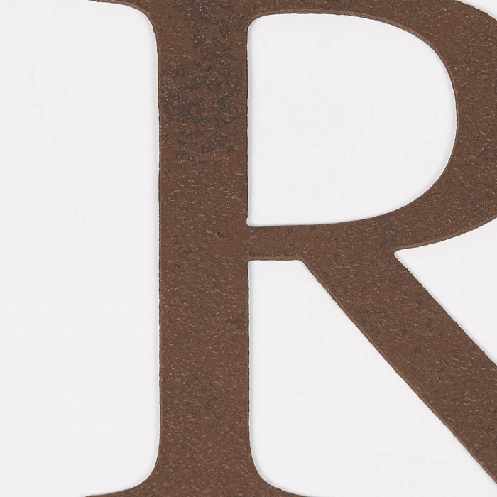 6 Rustic Iron Letter - R