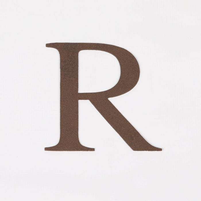 6 Rustic Iron Letter - R