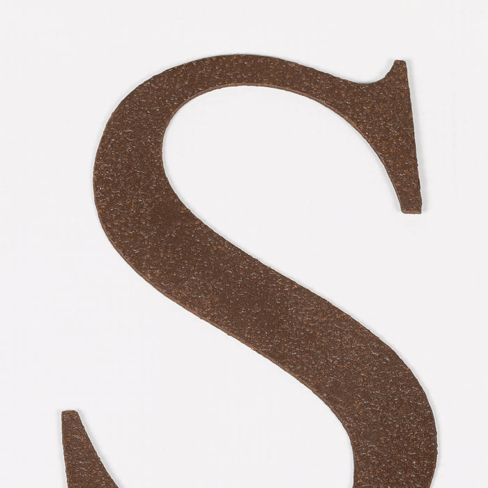 6 Rustic Iron Letter - S