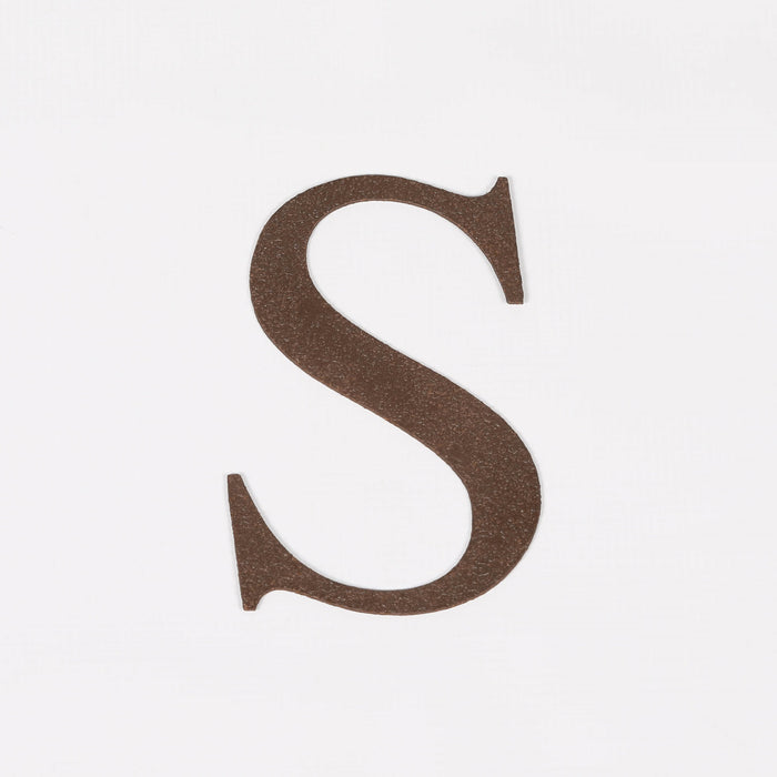 6 Rustic Iron Letter - S