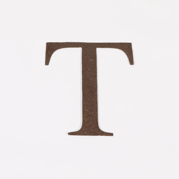 6 Rustic Iron Letter - T