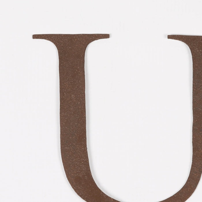 6 Rustic Iron Letter - U