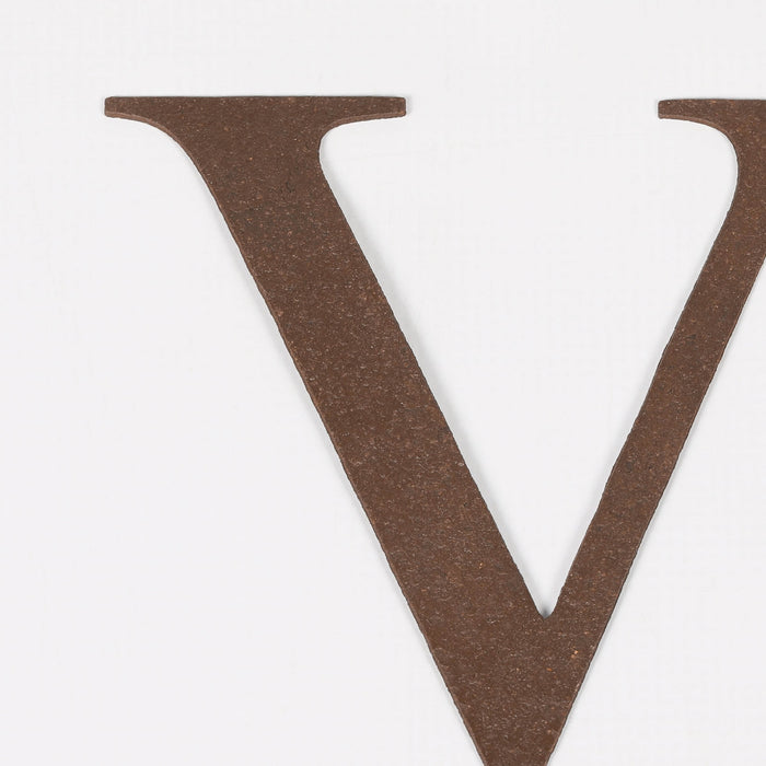 6 Rustic Iron Letter - V
