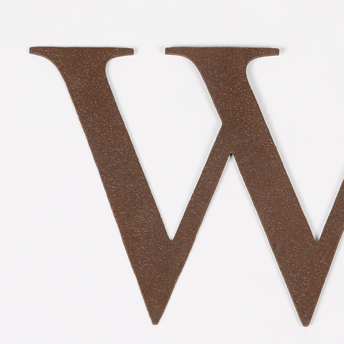 6 Rustic Iron Letter - W