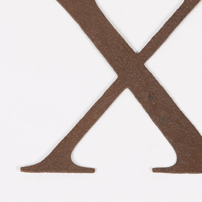 6 Rustic Iron Letter - X