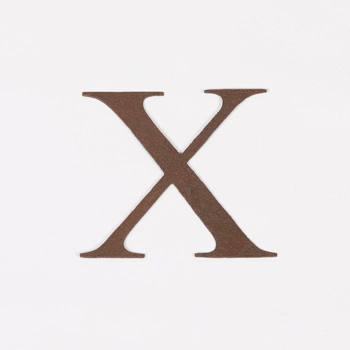 6 Rustic Iron Letter - X