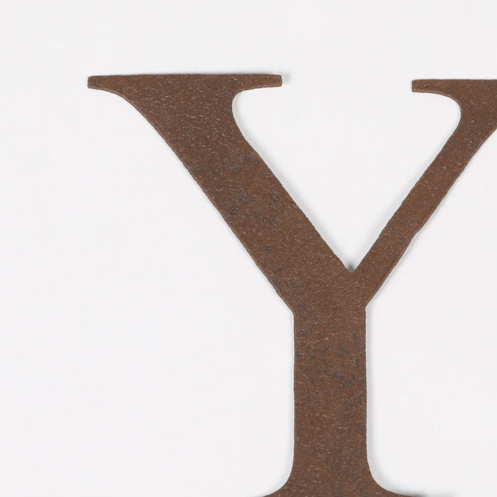 6 Rustic Iron Letter - Y