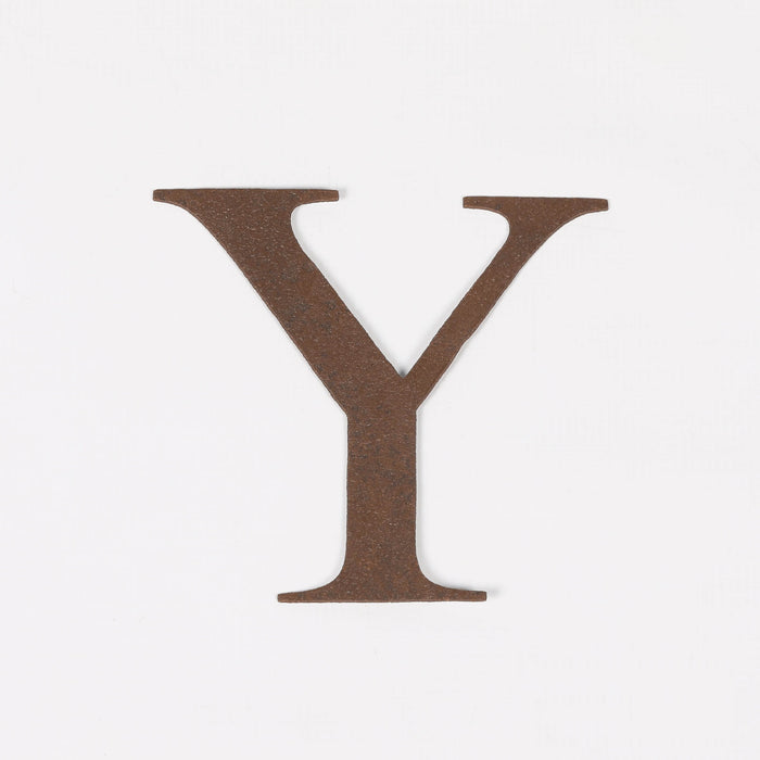 6 Rustic Iron Letter - Y