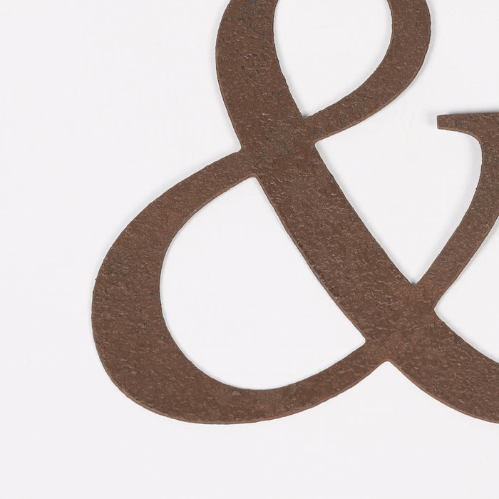 6 Rustic Iron Letter - &