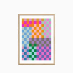 Quirky Checkerboard Graphic Print