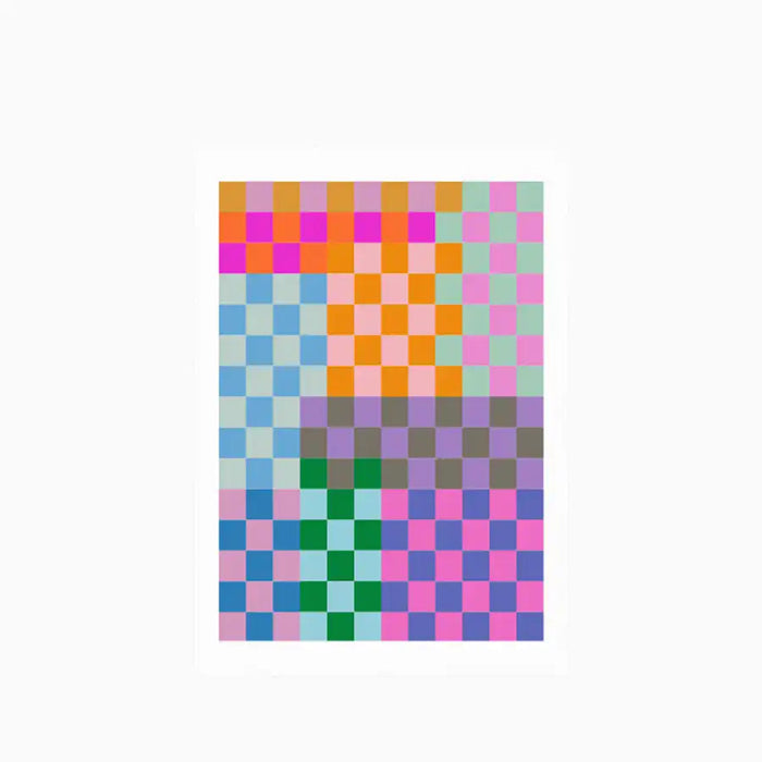 Quirky Checkerboard Graphic Print