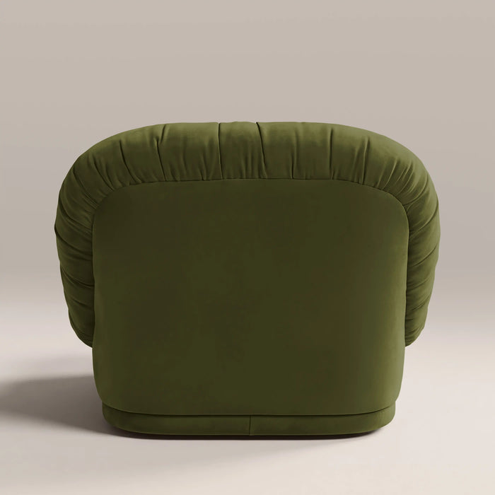 Bronte Accent Chair | Olive Green Sustainable Velvet
