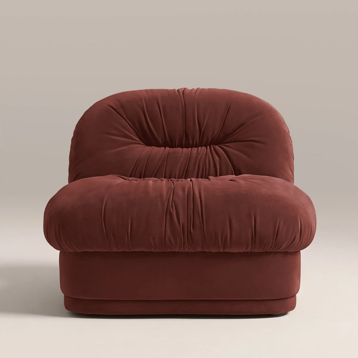 Bronte Accent Chair | Rust Red Sustainable Velvet