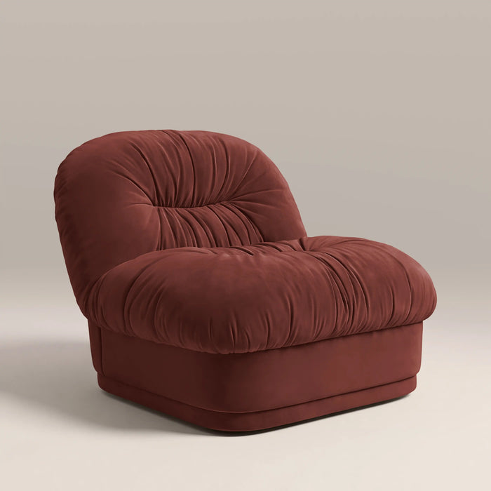 Bronte Accent Chair | Rust Red Sustainable Velvet