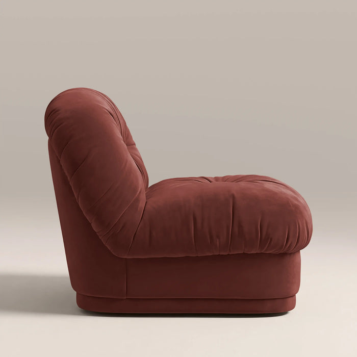 Bronte Accent Chair | Rust Red Sustainable Velvet