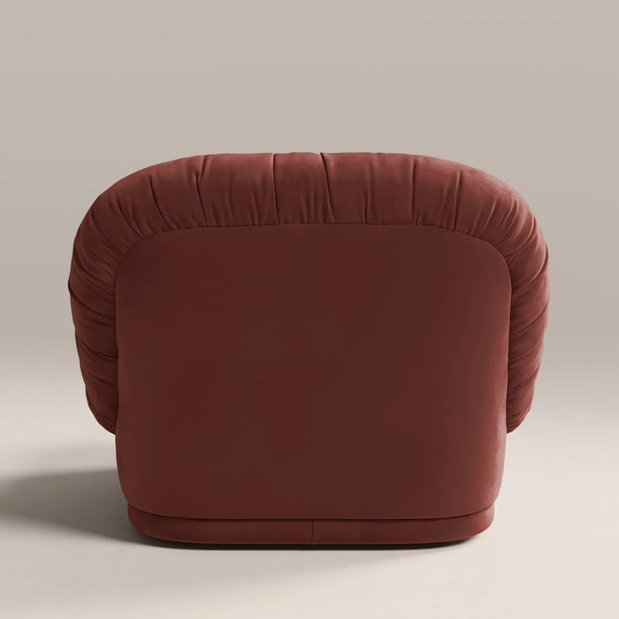 Bronte Accent Chair | Rust Red Sustainable Velvet