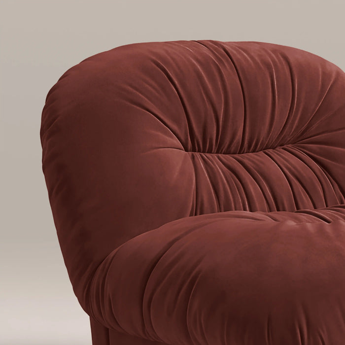Bronte Accent Chair | Rust Red Sustainable Velvet