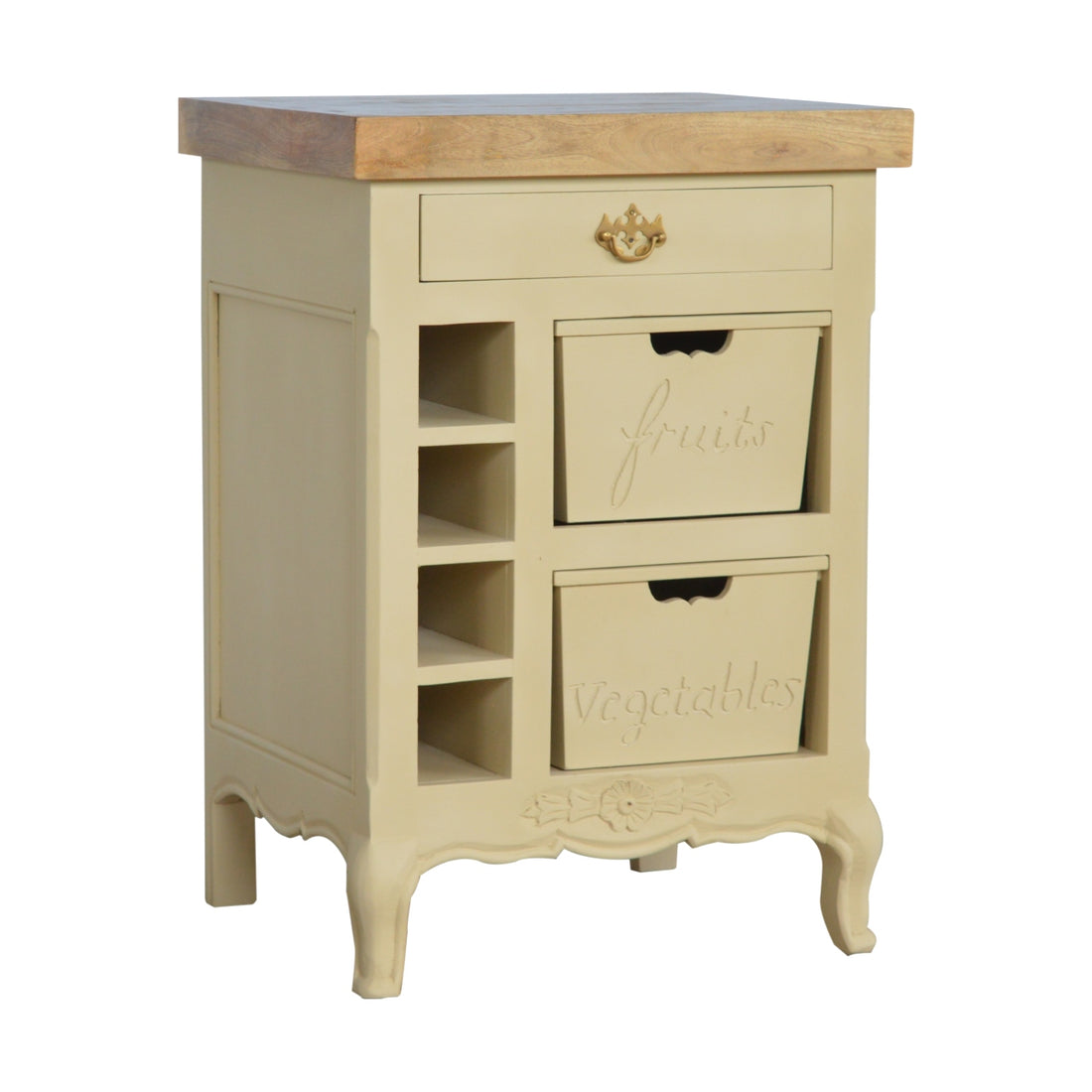 The Parisian Provincial Olive Cream Cabinet
