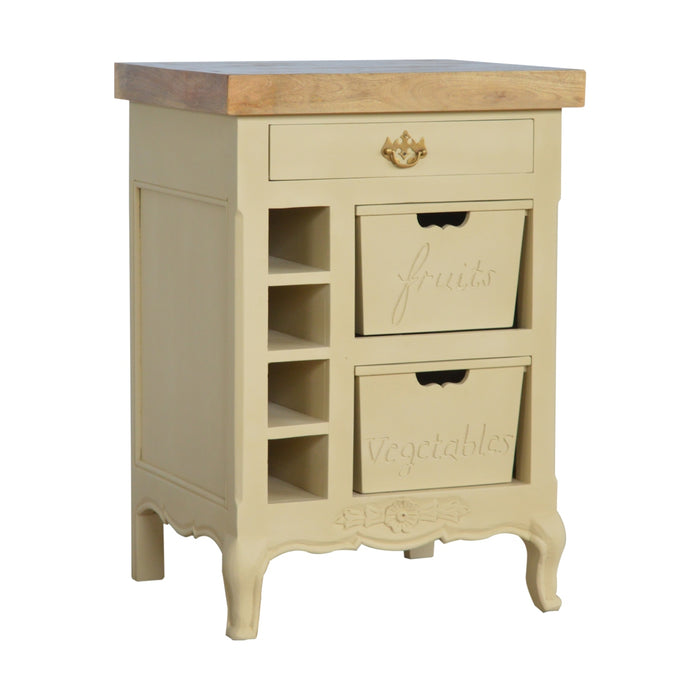 The Parisian Provincial Olive Cream Cabinet