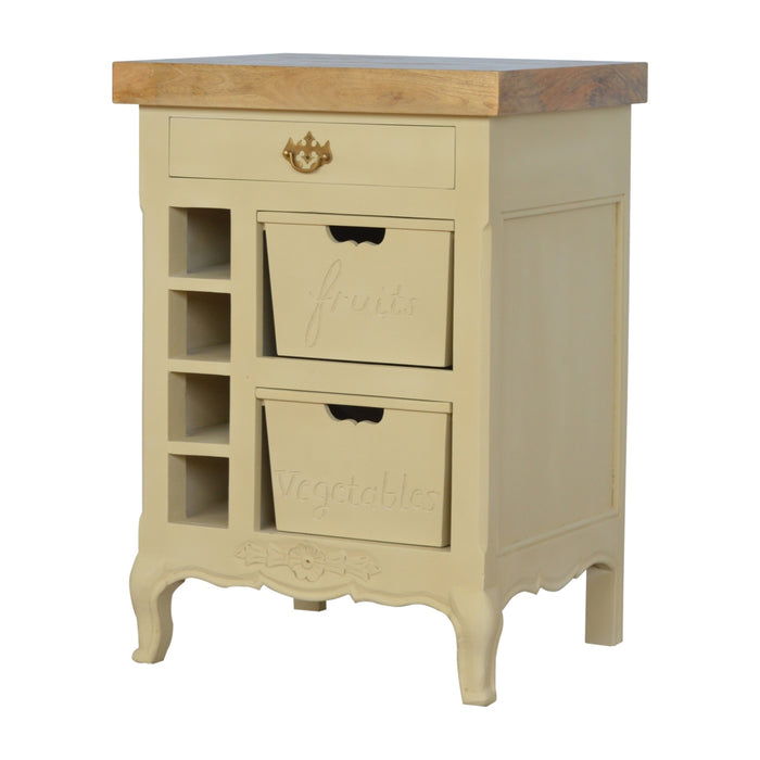 The Parisian Provincial Olive Cream Cabinet