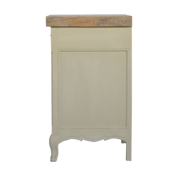 The Parisian Provincial Olive Cream Cabinet