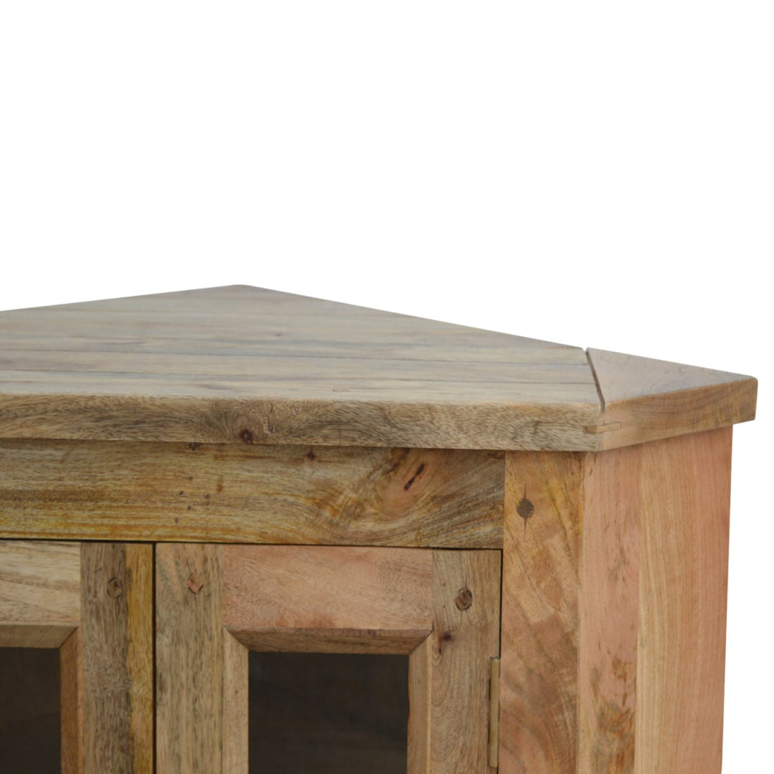 The Heritage Oak 2-Door Corner Media Cabinet