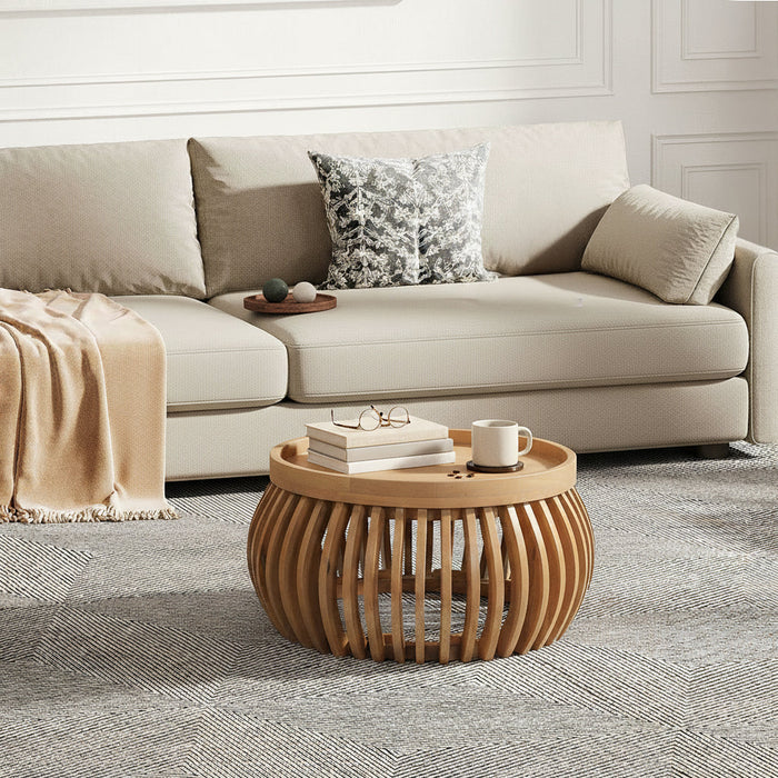 Austin Solid Wood Low Coffee Table