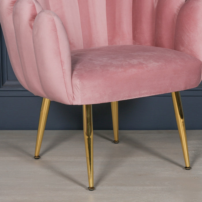 Deco Pink Dining Bedroom Chair