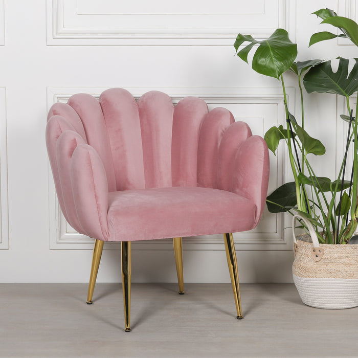 Deco Pink Dining Bedroom Chair