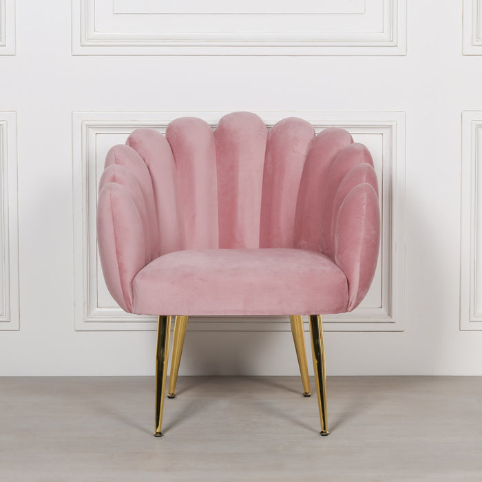 Deco Pink Dining Bedroom Chair