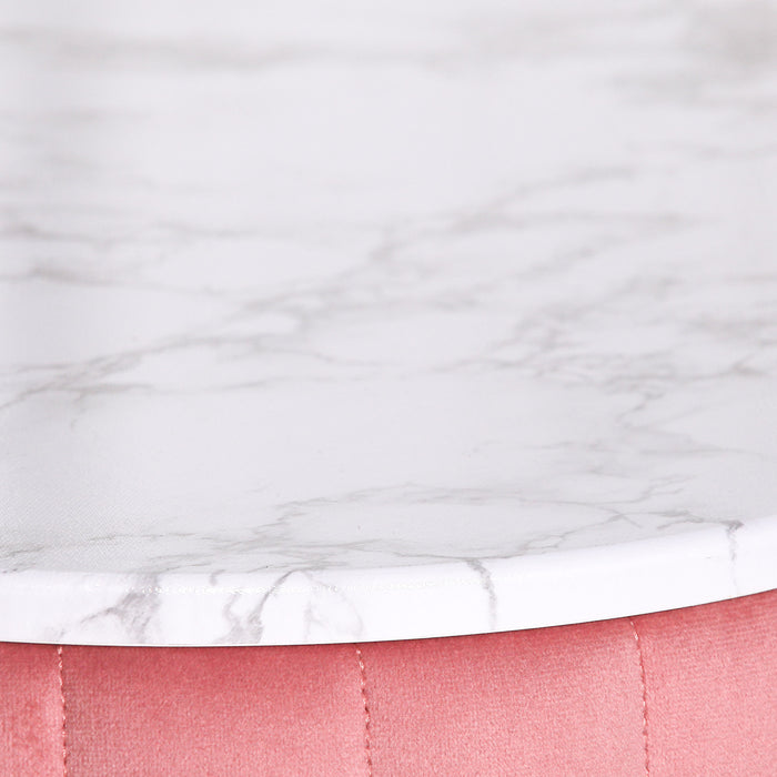 Pink Upholstered Dressing Table