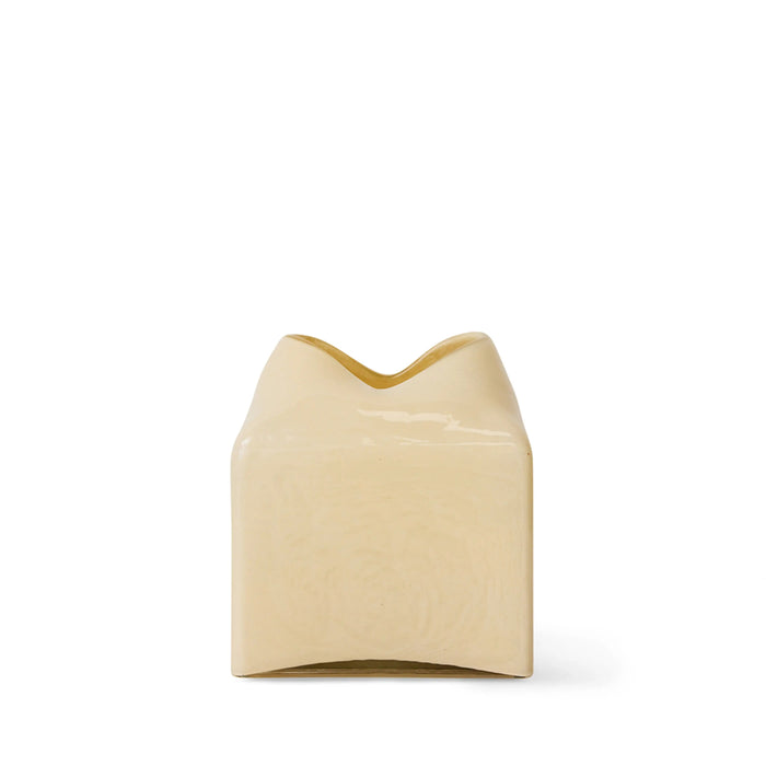 HKliving Forma Glass Vase Cream