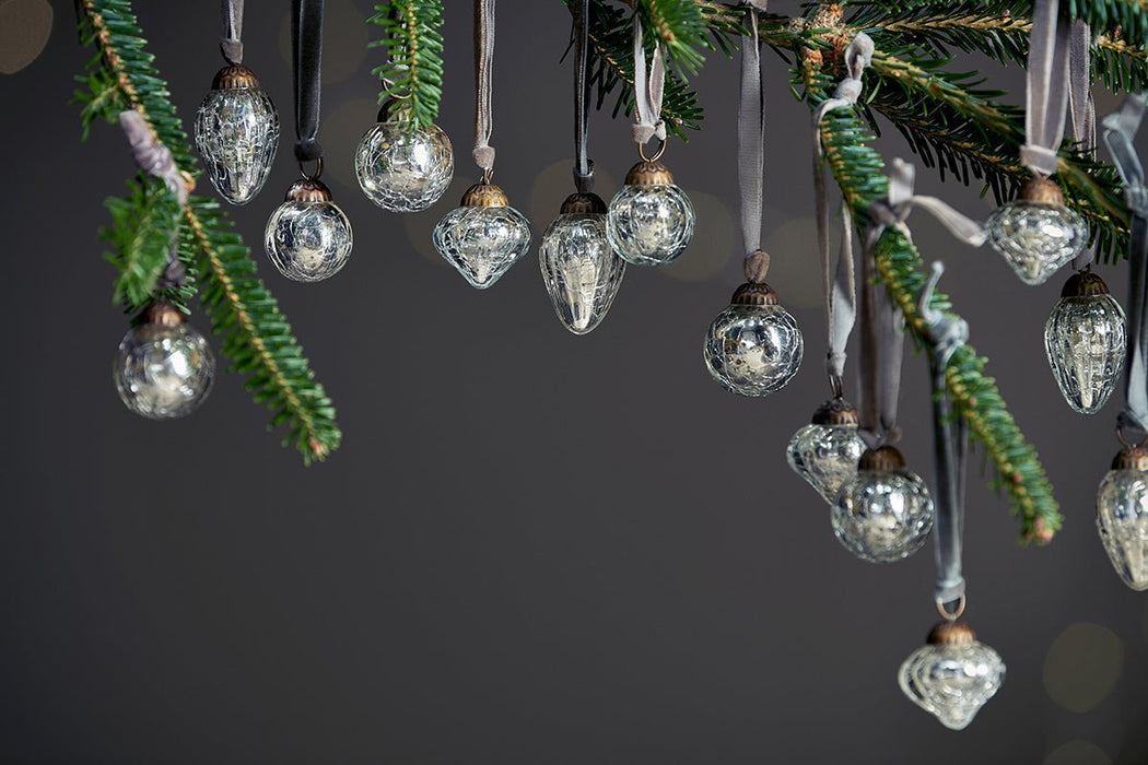 Adisa Bauble Jar Antique Silver Set Of 16