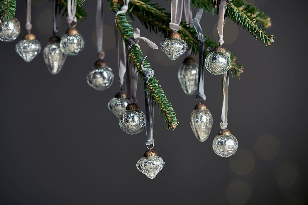 Adisa Bauble Jar Antique Silver Set Of 16