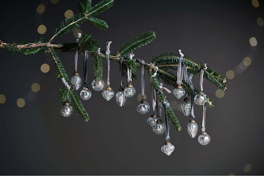 Adisa Bauble Jar Antique Silver Set Of 16
