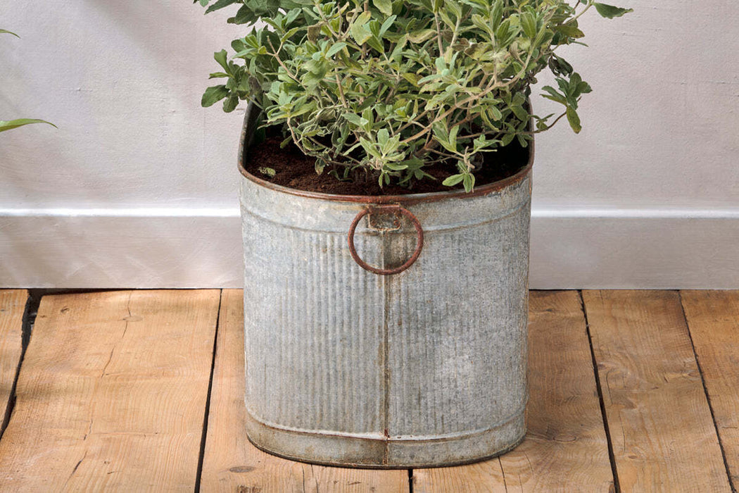Akasa Trough Planter Zinc