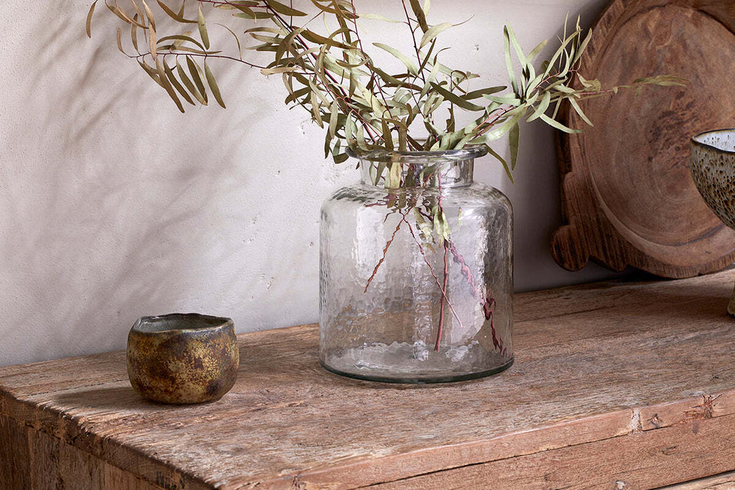 Akra Recycled Glass Vase Clear