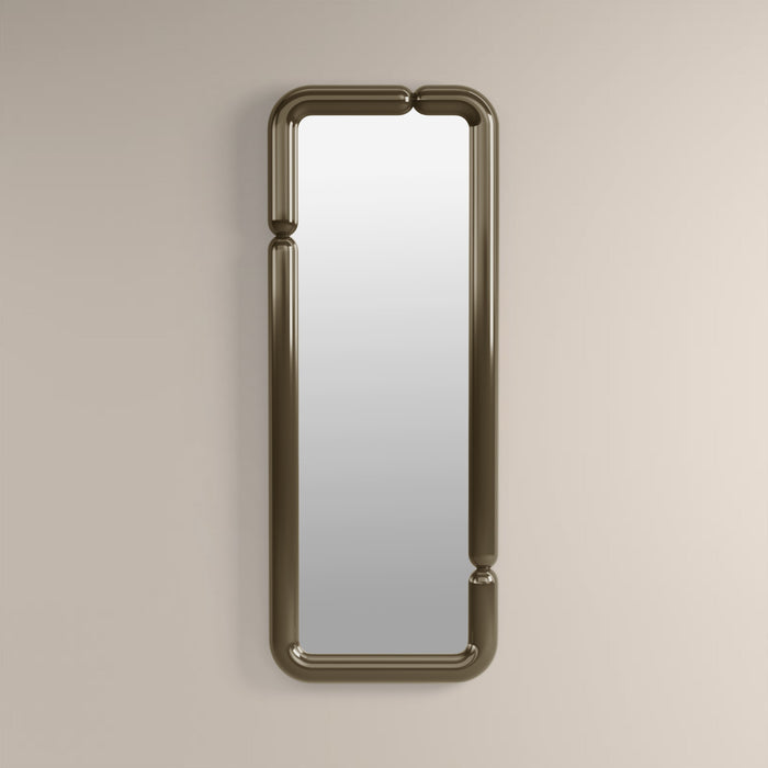 Alana Rectangle Full Length Mirror, 160 x 60 cm | High Gloss Clay Green