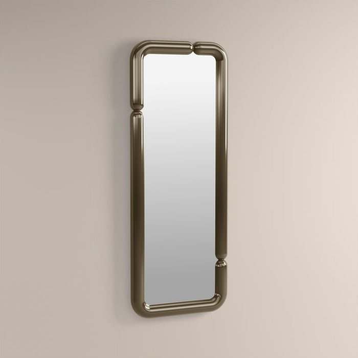 Alana Rectangle Full Length Mirror, 160 x 60 cm | High Gloss Clay Green